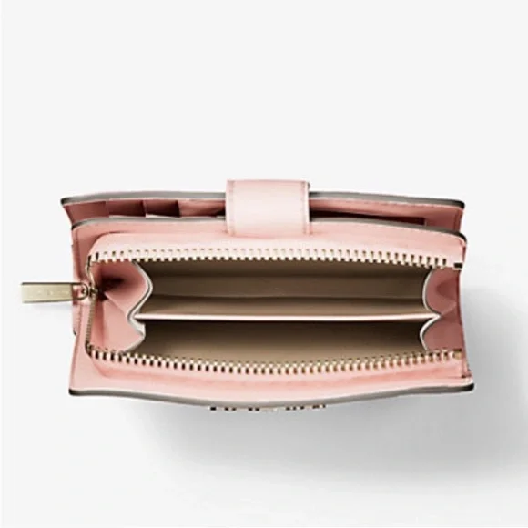 Michael Kors Jet Set Travel Medium
Floral Print Bi-Fold Wallet - Picture 7 of 12